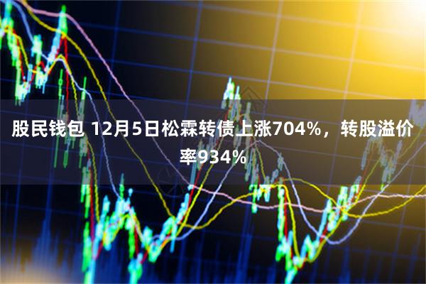 股民钱包 12月5日松霖转债上涨704%，转股溢价率934%